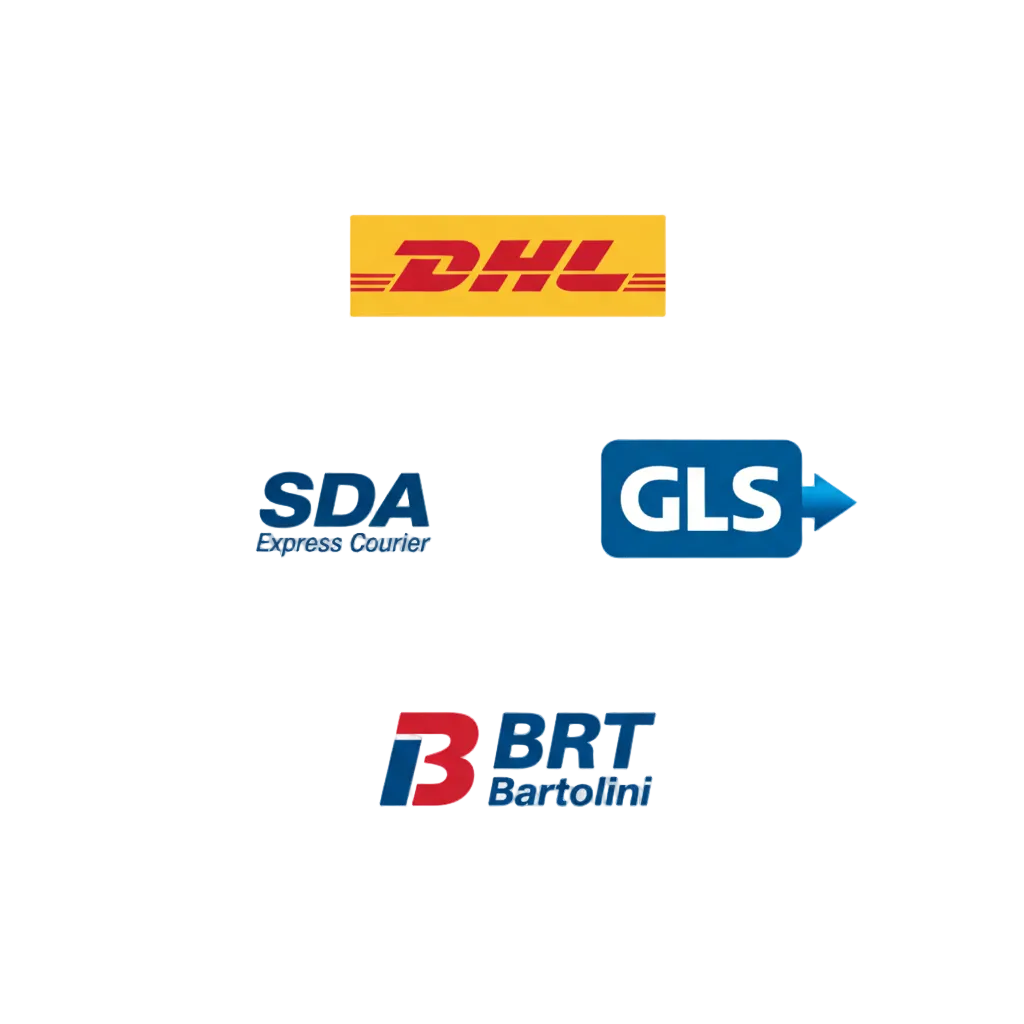 Crea una immagine rotonda con i LOGHI BRT DHL GLS SDA